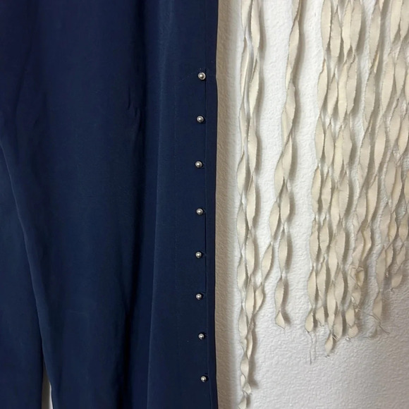 Derek Lam 10 Crosby NWT size 8 Navy Sailor Pant With Silver Detail - Picture 7 of 11